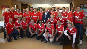 As primeiras imagens dos bastidores da homenagem a Eriksson na Luz