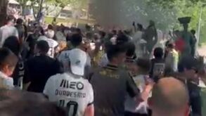 Guimarães em clima de euforia: o espetáculo dos adeptos do Vitória antes da receção ao Farense