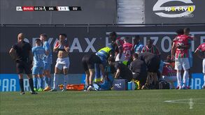 Momento arrepiante na Amadora: Diogo Fonseca lesiona-se com gravidade