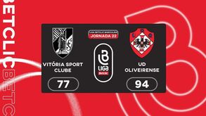 Liga Betclic: o resumo do V. Guimarães-Oliveirense