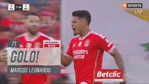 Benfica-Sp. Braga: Marcos Leonardo precisou de apenas 68 segundos em campo para fazer o empate