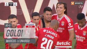 Foi com este remate à meia-volta que Marcos Leonardo bisou frente ao Sp. Braga