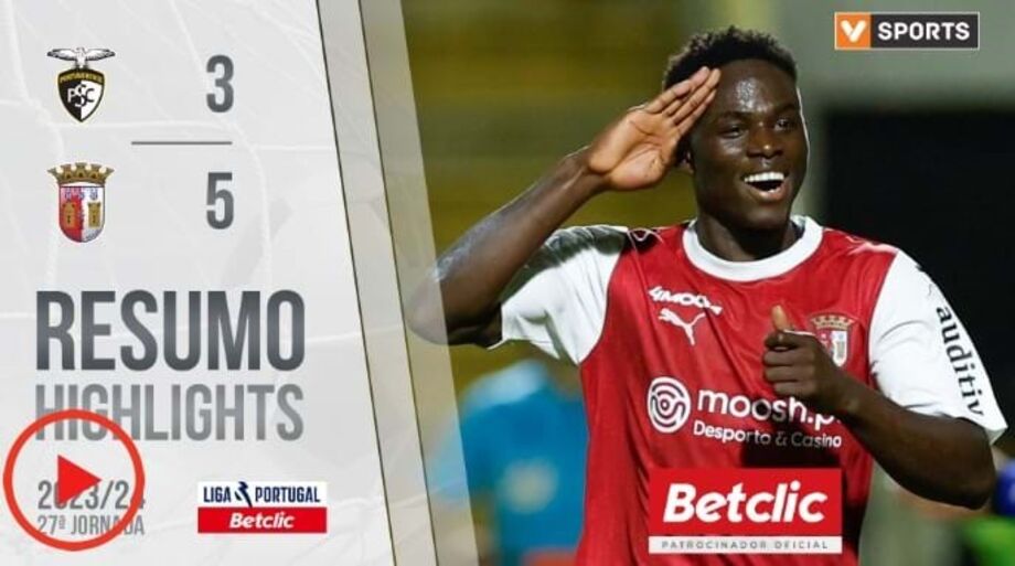 A crónica do Portimonense-Sp. Braga, 3-5: Braga bota fogo na luta do 3.º lugar