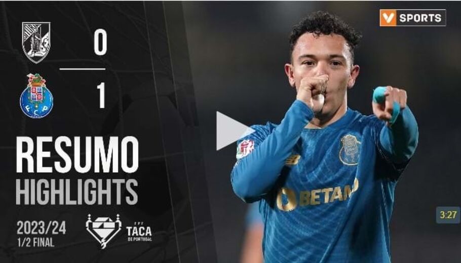 A crónica do V. Guimarães-FC Porto, 0-1: frango à Varela para matar a fome