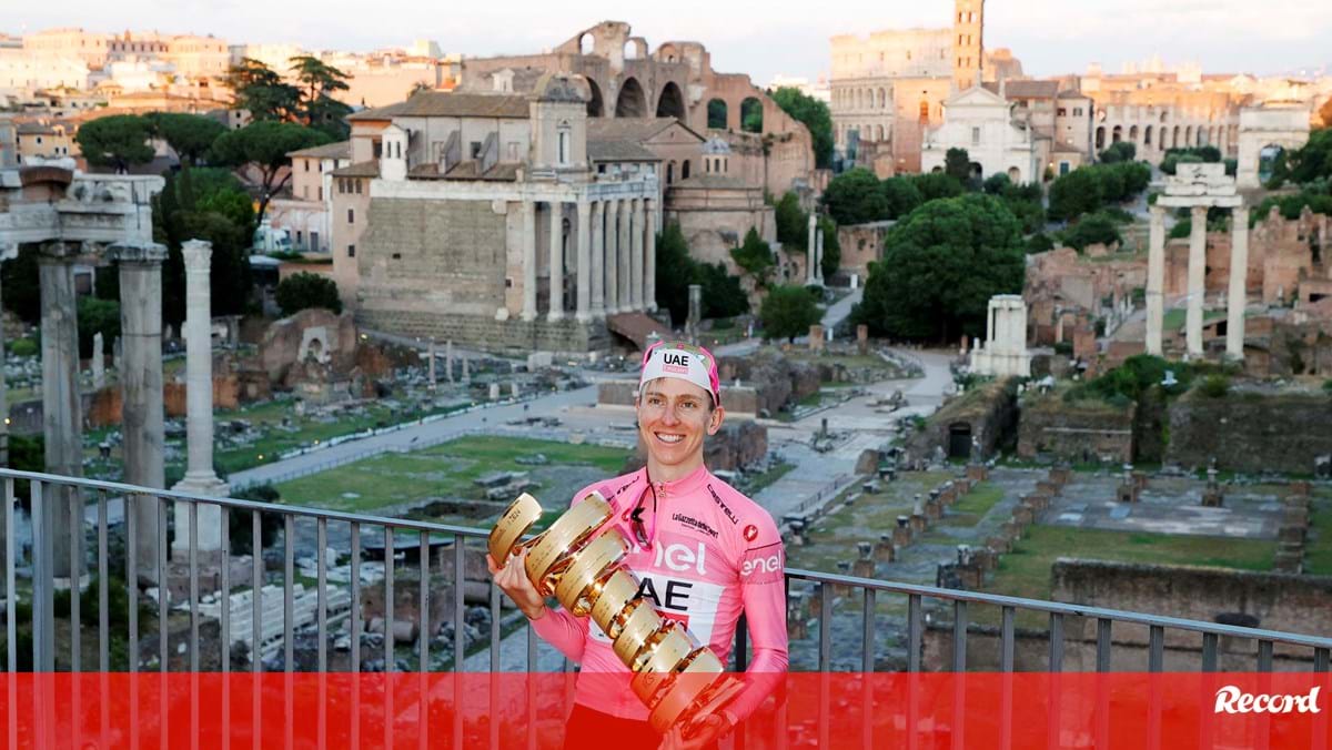 Giro: Tadej Pogacar é imperador de Roma antes de atacar o Tour