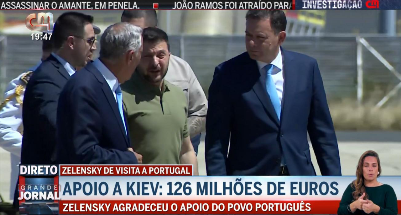 CMTV lidera de forma clara no dia da visita de Zelensky