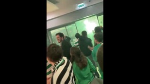 Adeptos do Sporting já fazem a festa nas imediações de Alvalade