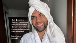 A emocionante mensagem de parabéns de Joana Sanz para Dani Alves: «Mais um ano para recomeçares»