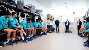 As imagens do encontro de Villas-Boas com Sérgio Conceição e o plantel do FC Porto
