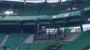 Obras avançam no topo Sul do José Alvalade: ecrã gigante está praticamente desmontado