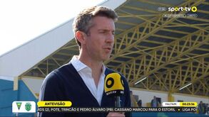 Vasco Sebara destaca a permanência do Estoril: «Estávamos em último...»