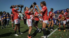 As imagens da festa do Benfica após a conquista da Liga BPI