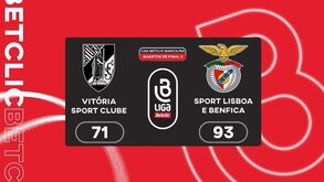 Liga Betclic: os melhores momentos do V. Guimarães-Benfica