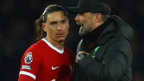 Darwin revela conselho de Klopp após ouvir assobios e críticas: «Que se f...»