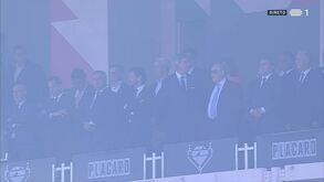 André Villas-Boas, Pinto da Costa e Frederico Varandas na tribuna de honra do Jamor