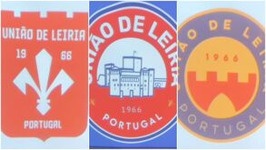 Veja os três emblemas que estão em cima da mesa para substituir o atual da U. Leiria