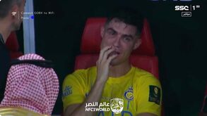 Cristiano Ronaldo em lágrimas após perder final da Taça do Rei saudita