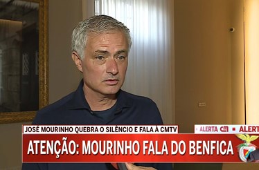 Mourinho sobre o Benfica: «São rumores que estragam a minha qualidade de vida»