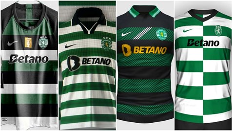 Novas camisolas do Sporting apaixonam e dividem adeptos: veja as imagens que circulam nas redes sociais
