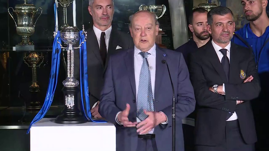 O ainda presidente da SAD do FC Porto discursou no Museu do clube após conquista da Taça de Portugal