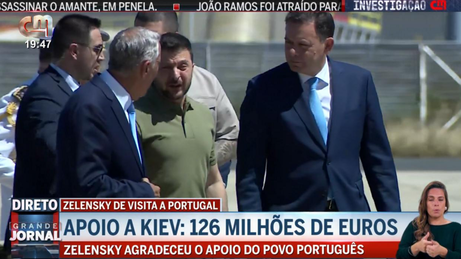 CMTV lidera de forma clara no dia da visita de Zelensky