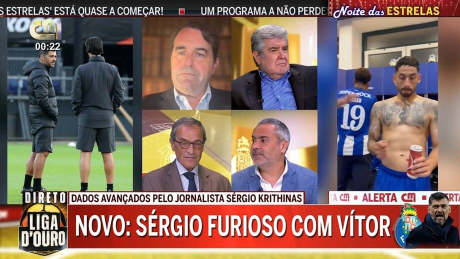 Diretor executivo de Record revela mensagem de fonte próxima do técnico em direto na CMTV
