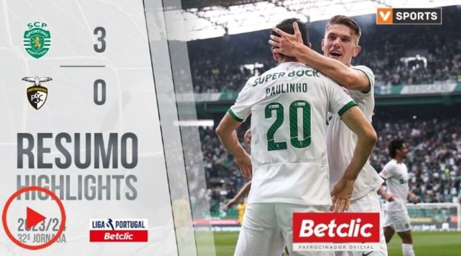 A crónica do Sporting-Portimonense, 3-0: supremacia inequívoca a um passo do título
