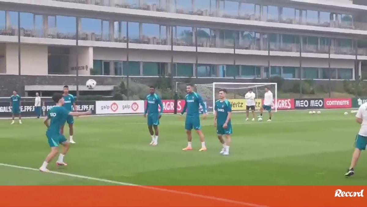 Último treino da Seleção antes do jogo com a Rep. Irlanda