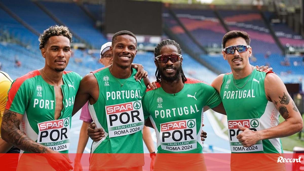 Estafeta 4x400 masculina 6.ª na final do Europeu com novo recorde nacional