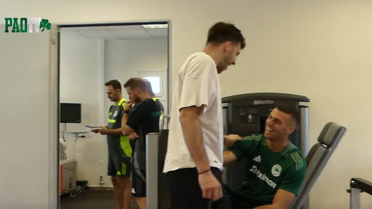 Ioannidis ontem no dia 1 do Panathinaikos
