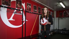 Saray Garcia de saída do Clube de Albergaria