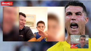 Matheus, o bisneto de Otto Glória que é fã de Cristiano Ronaldo (e com celebração igual durante a entrevista)