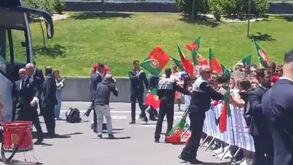 Seleção de partida para a Alemanha: crianças gritam por Ronaldo