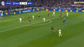 Wirtz não perdoa à entrada da área: assim foi o primeiro golo do Europeu'2024