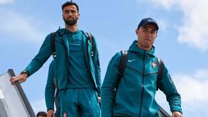 As imagens da chegada da Seleção Nacional a Leipzig