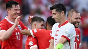 A crónica do Polónia-Áustria, 1-3: Nem Lewandowski salva os polacos