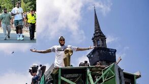 Celtics celebraram título com desfile nas ruas de Boston: Neemias também esteve na festa