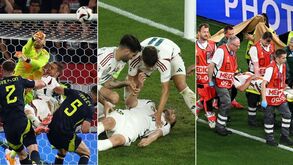 As imagens do choque violento que deixou jogador da Hungria inanimado no relvado