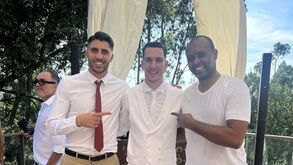 Helton e Rui Silva marcaram presença no casamento de João Costa