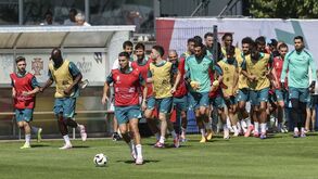 Treino de recuperação e dia de família na seleção portuguesa