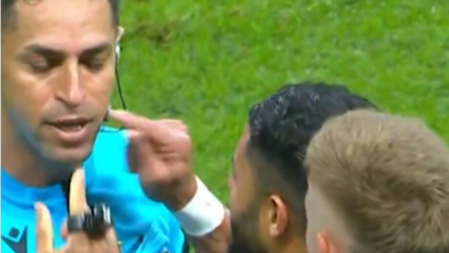 No jogo frente ao Palmeiras de Abel Ferreira