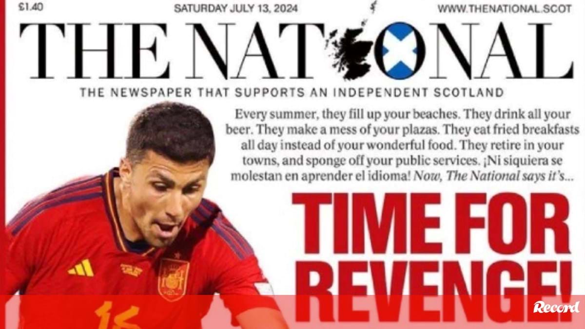 Jornal escocês pede a Espanha que se vingue da Inglaterra na final do Euro: «Eles enchem as vossas praias»