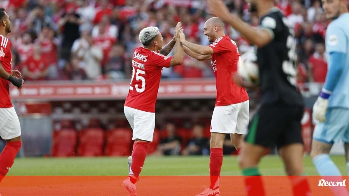 Benfica-Feyenoord, 4-0 (intervalo)