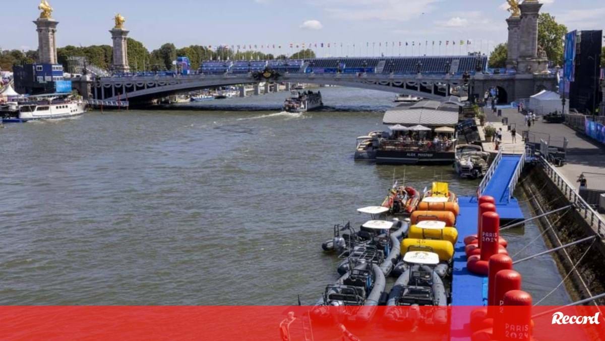 Paris'2024: Treinos no rio Sena de novo cancelados devido a poluição