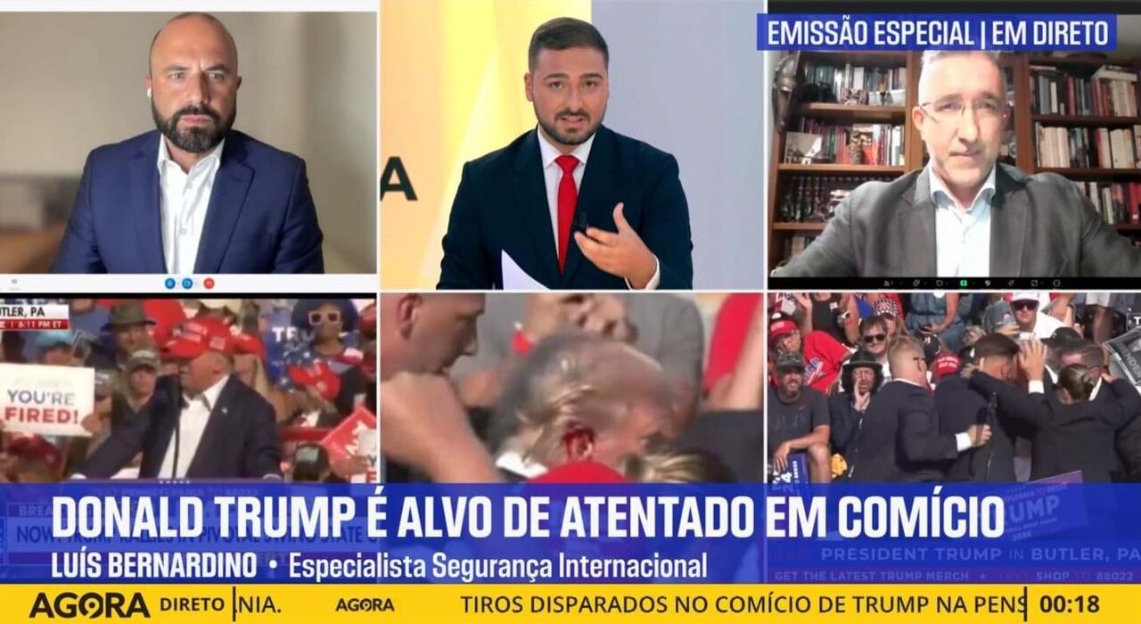 Now: Cobertura de atentado a Trump ganha à RTP-3