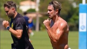 O treino intenso de Jack Grealish no Algarve