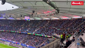 Assim se festejou o golo da Alemanha em Hamburgo