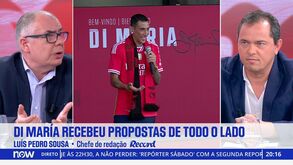 Luís Pedro Sousa: «Benfica é uma opção confortável para Di María. Para quê uma aventura aos 36 anos?»
