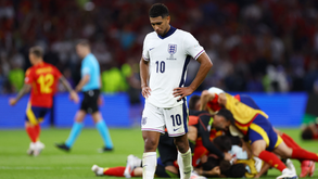 As imagens do desalento dos jogadores ingleses após perderem a final do Euro'2024