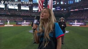 Cantora country choca mundo do beisebol ao cantar hino americano bêbeda